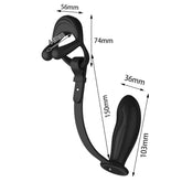 BDStyle Silicone Vibrating Cock Ring with Prostate Vibrator
